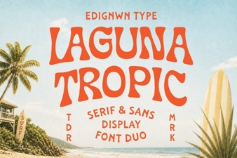 Laguna Tropic Font for Tropical Web Design