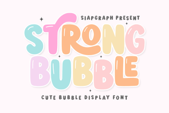 Craft Bold Text with Bubble Font Designs