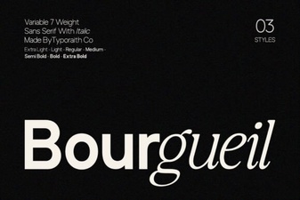 Bourgueil Font: Designs, Projects & Creative Applications
