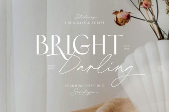 Bright Darling Duo Font for Elegant Branding