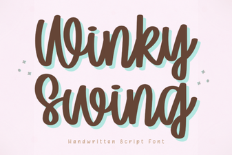 Winky Swing: a Playful Font for Fun Design Projects